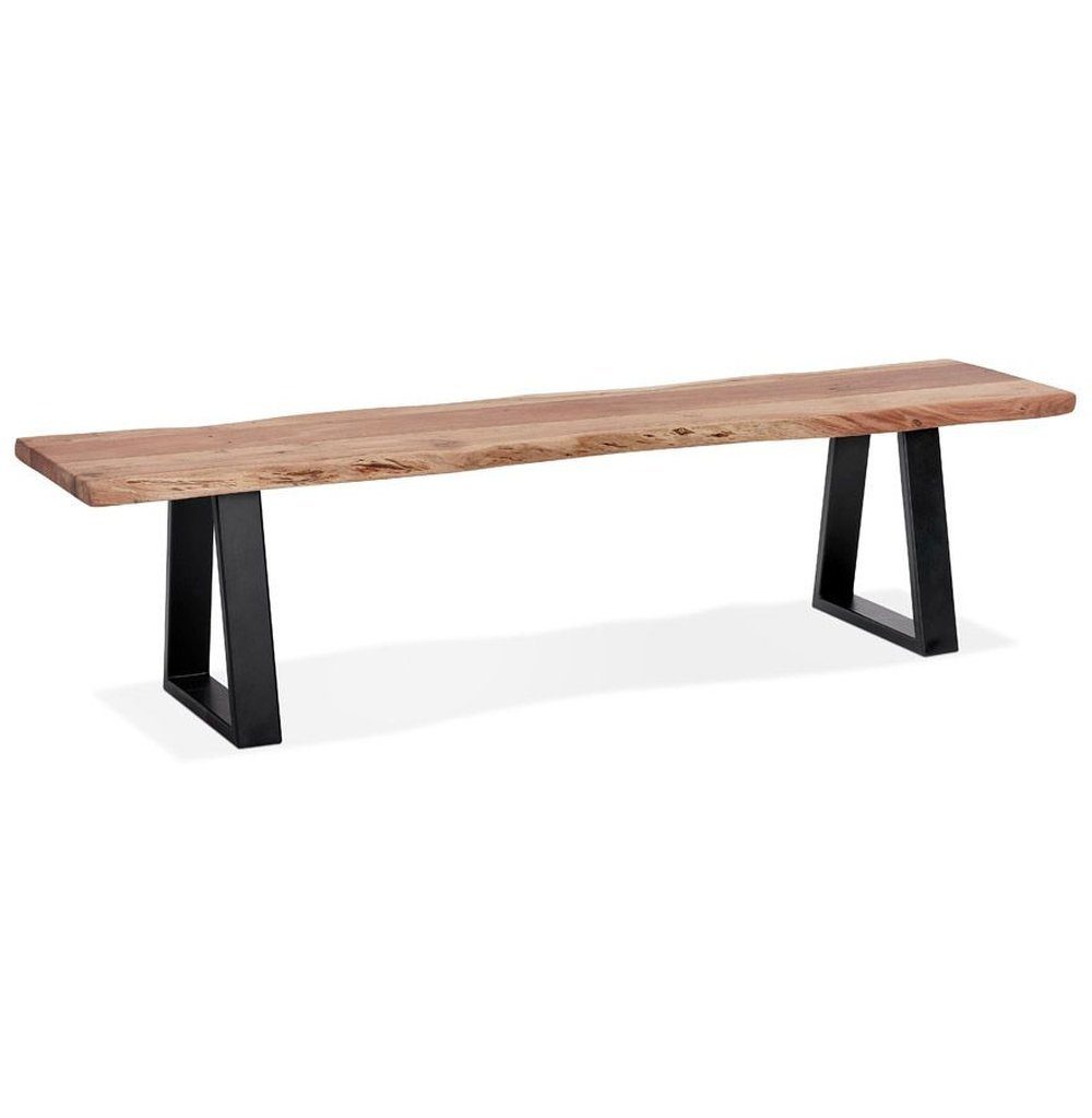 Kokoon Design Sitzbank MORI BENCH Natur/Tiefschwarz-Natur