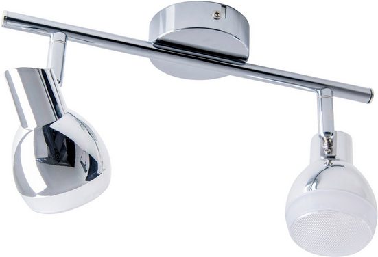 näve LED Deckenspot »2er LED-Wand- u. Deckenschiene "Chromey"«, für