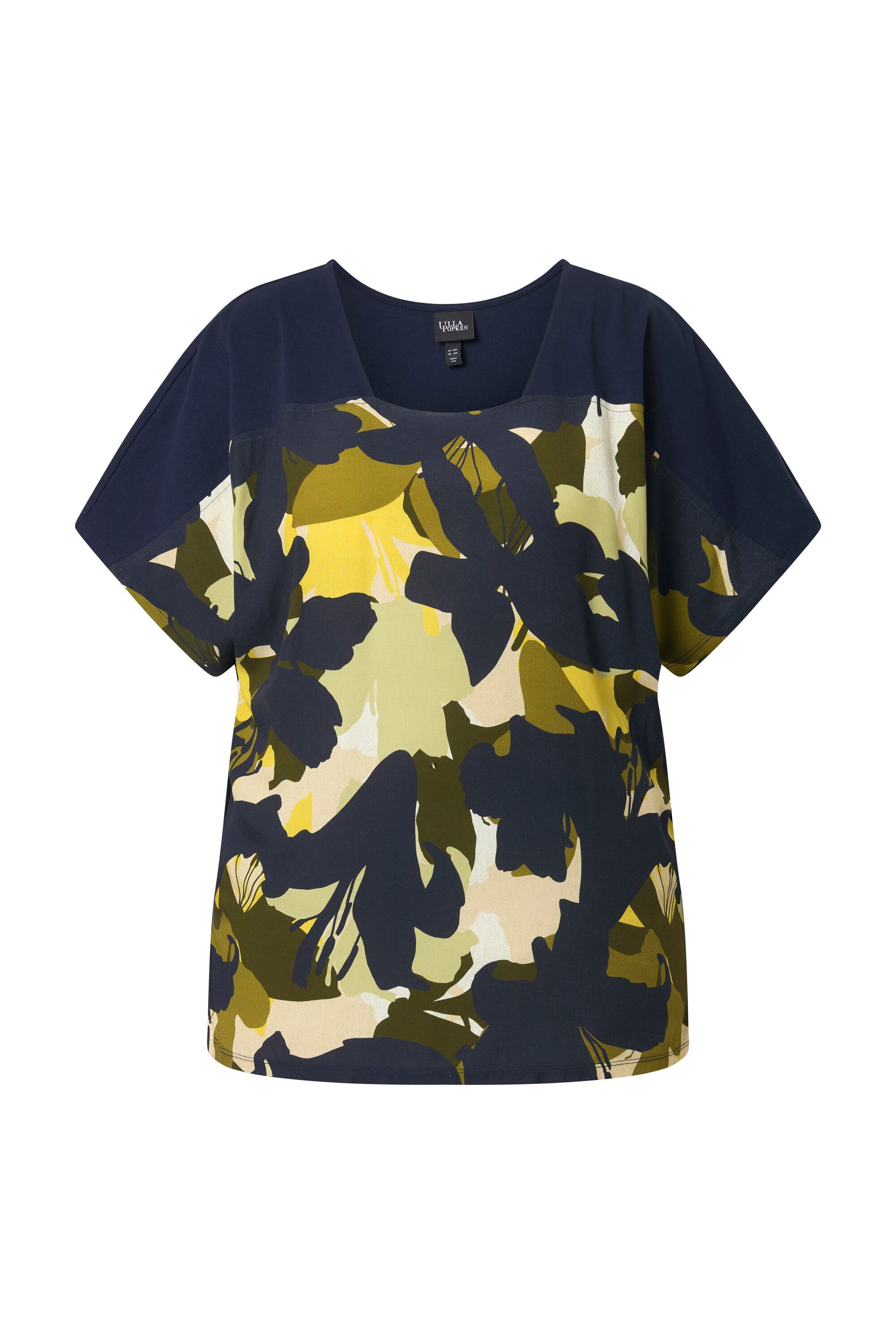 T-Shirt T-Shirt Oversized Carré-Ausschnitt Halbarm
