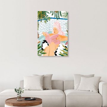 Posterlounge Acrylglasbild 83 Oranges, How to have a spa day at home, Badezimmer Illustration