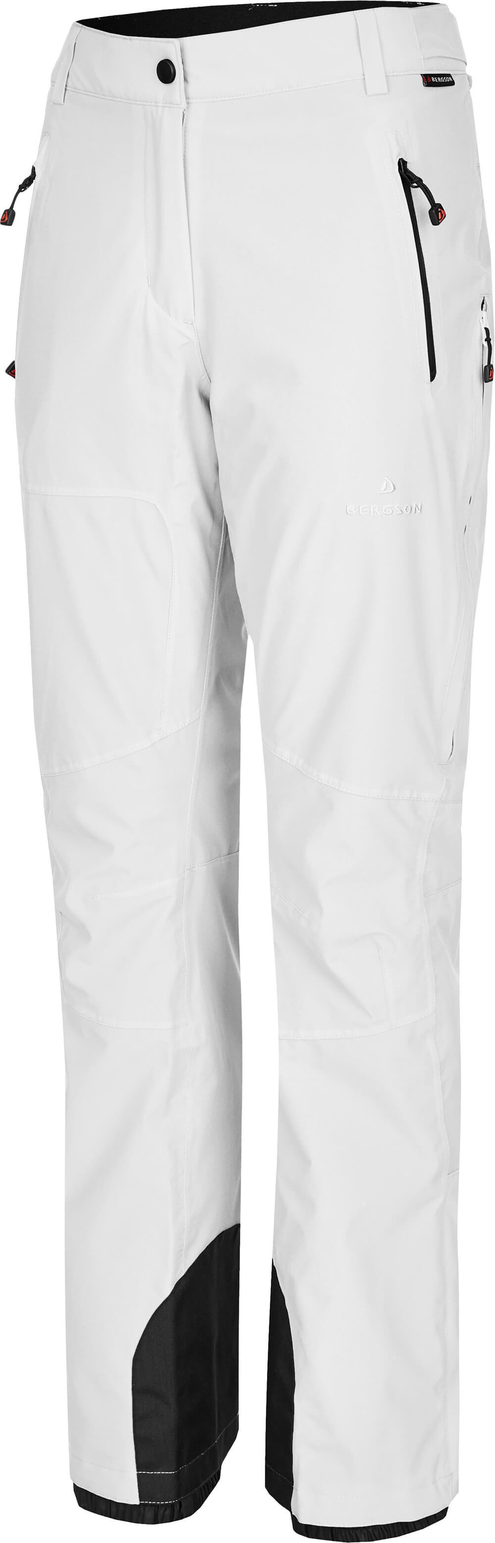 Bergson Skihose ICE light Slim Damen Skihose, unwattiert, 20000 mm Wassersäule, Normalgrößen, weiß