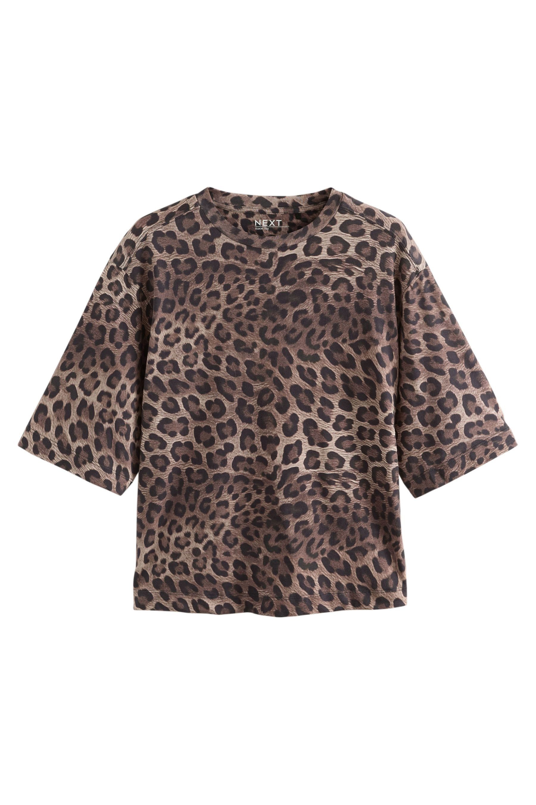 Next T-Shirt Kastiges Relaxed Fit T-Shirt mit halblangen Ärmeln (1-tlg) günstig online kaufen