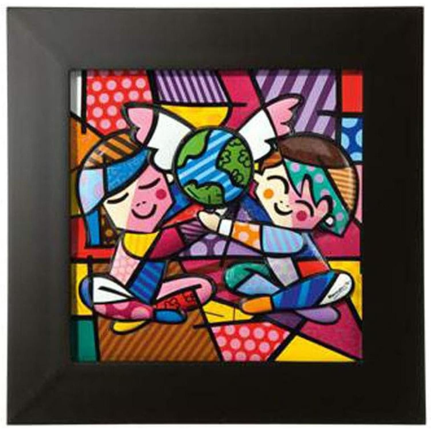 Goebel Wandbild Goebel Pop Art Children of The World - Reliefbild Bunt