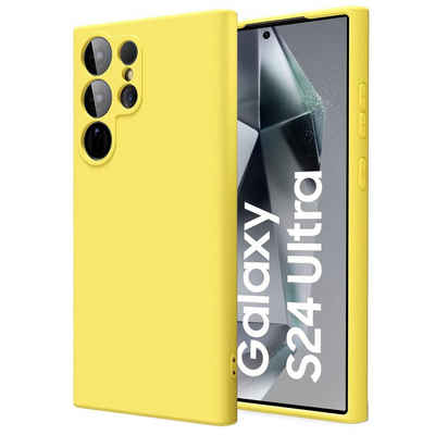 CoolGadget Handyhülle Silikon Colour Series Slim Case für Samsung Galaxy S24 Ultra 6,8 Zoll, Hülle weich Handy Cover für Samsung S24 Ultra 5G Schutzhülle