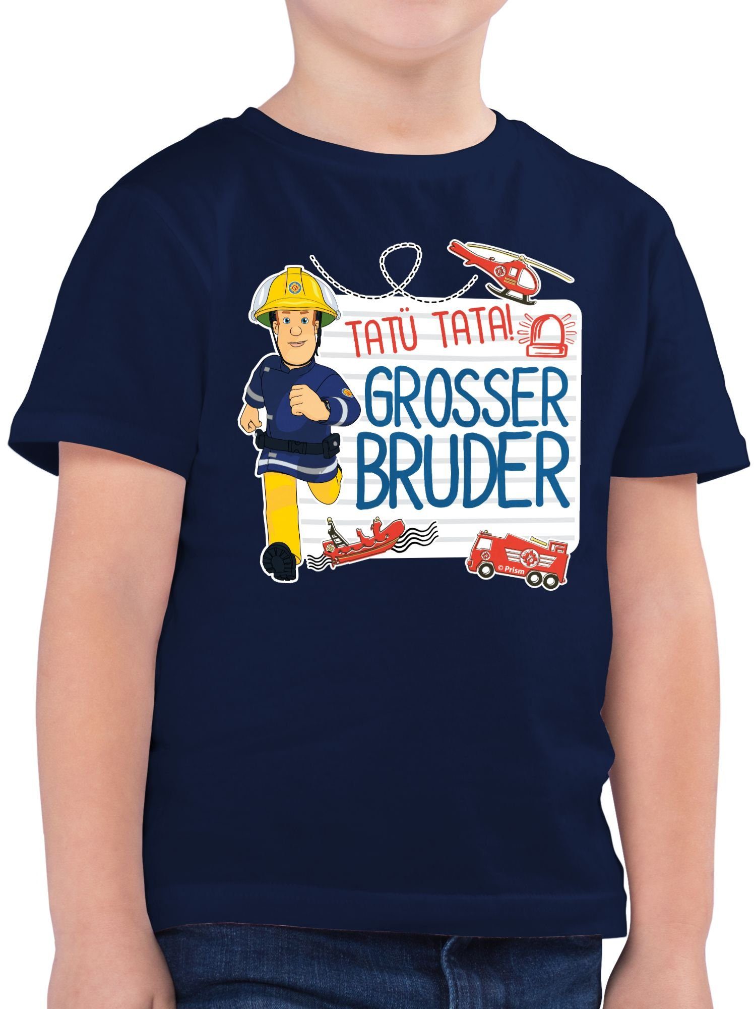 T-Shirt Tatü Tata Großer Bruder Feuerwehrmann Sam I Großer Bruder werden