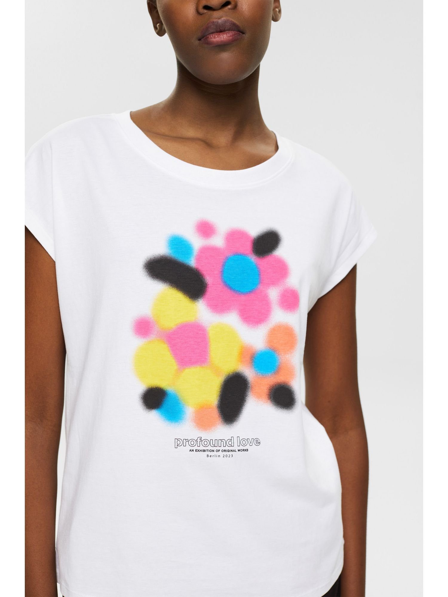 edc by Esprit T-Shirt (1-tlg) Frontprint mit Baumwoll-T-Shirt