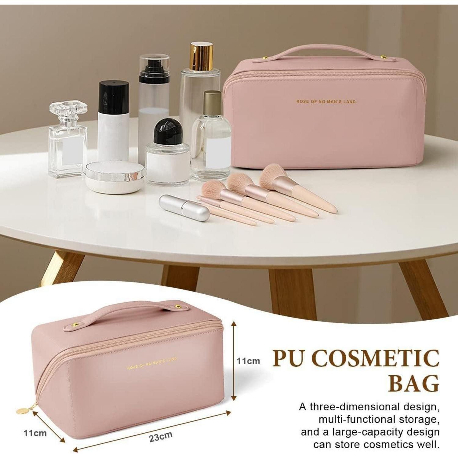 LuxusKollektion Kosmetiktasche Kosmetiktasche PU Leder Reise Make-up Tasche Große Kapazität