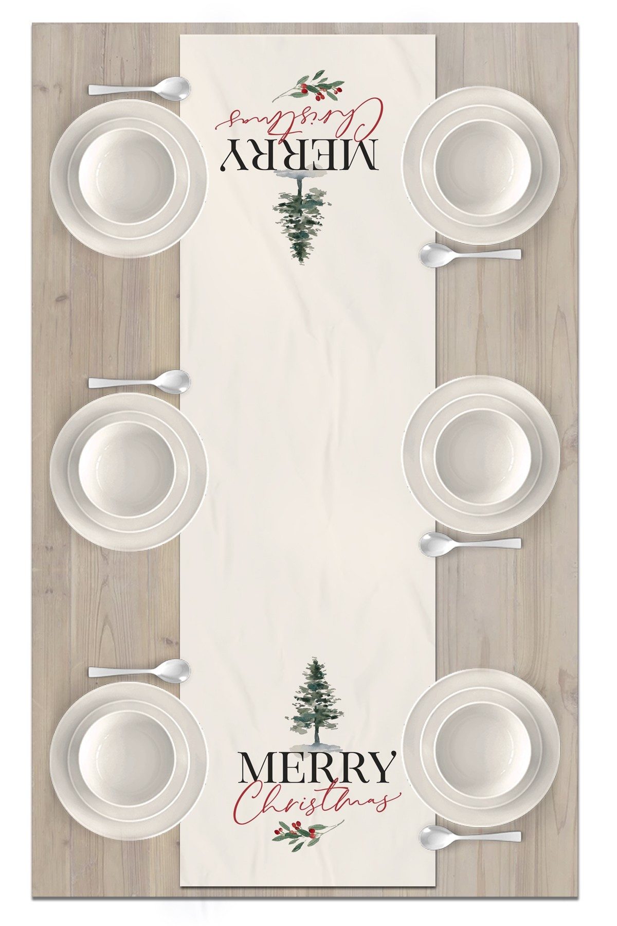 L'Essentiel Maison Tischläufer Weihnachten (1-tlg), Festliches Weihnachtsmotiv, 100% Polyester