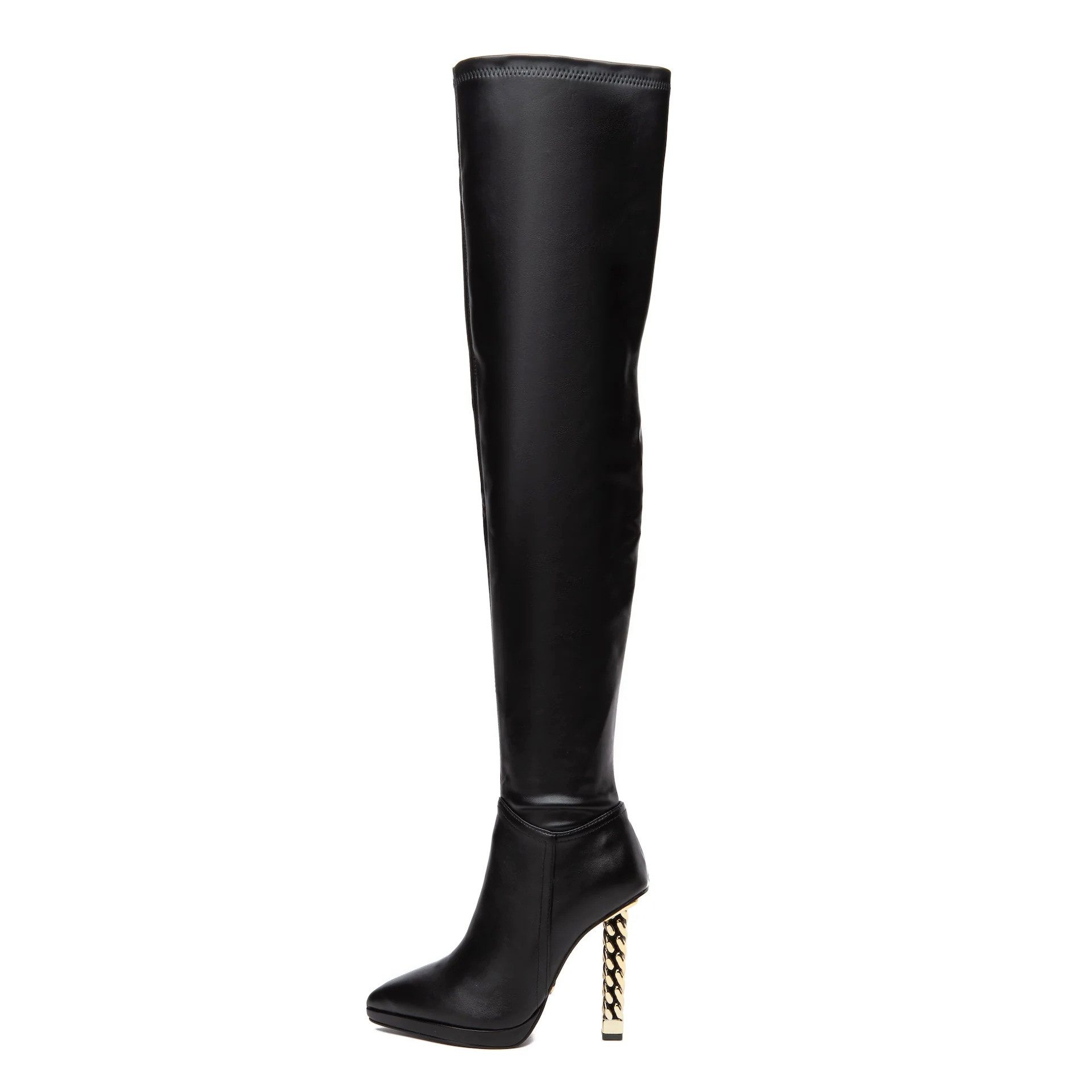 Giaro ALISSA BLACK MATTE Overkneestiefel schwarz, 11cm Absatz, Stiletto-Ket günstig online kaufen