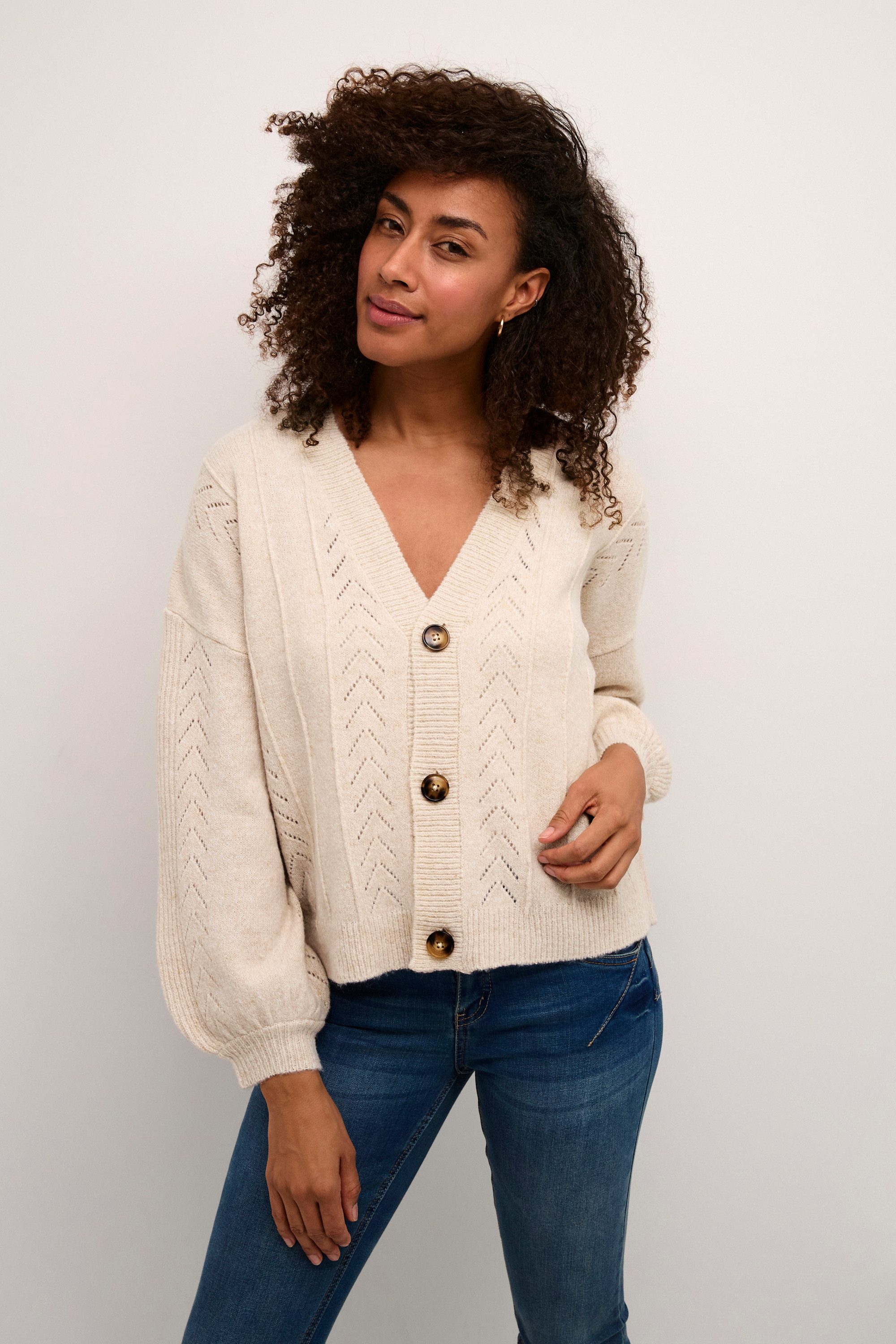 Cream Cardigan Strickjacke CRHoliday