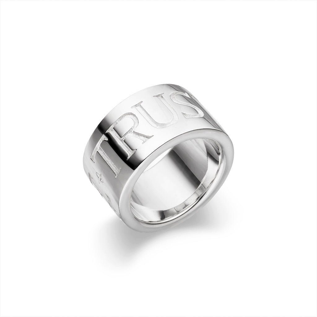 SKIELKA DESIGNSCHMUCK Silberring Silber Ring "Trust in Love" (Sterling Silber 925), hochwertige Goldschmiedearbeit aus Deutschland
