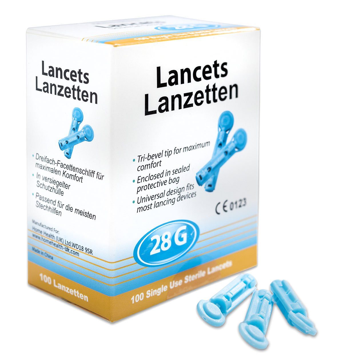 CodeFree Stechhilfe Vorteilspack + 100 Blutlanzetten 28G im Sparpack, (1 St)