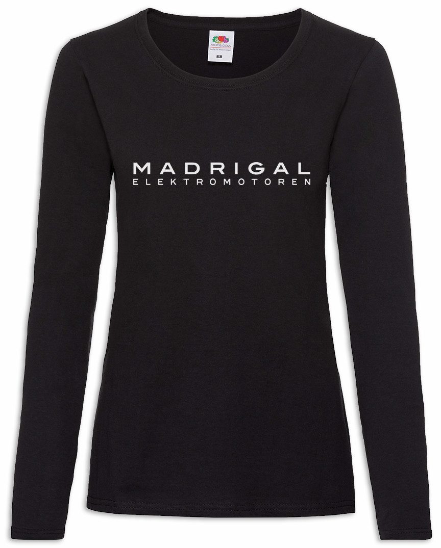 Urban Backwoods Langarmshirt White Madrigal Elektromotoren Damen Langarmshirt Electromotive Logo (1-tlg) Jesse Los Pinkman Pollos
