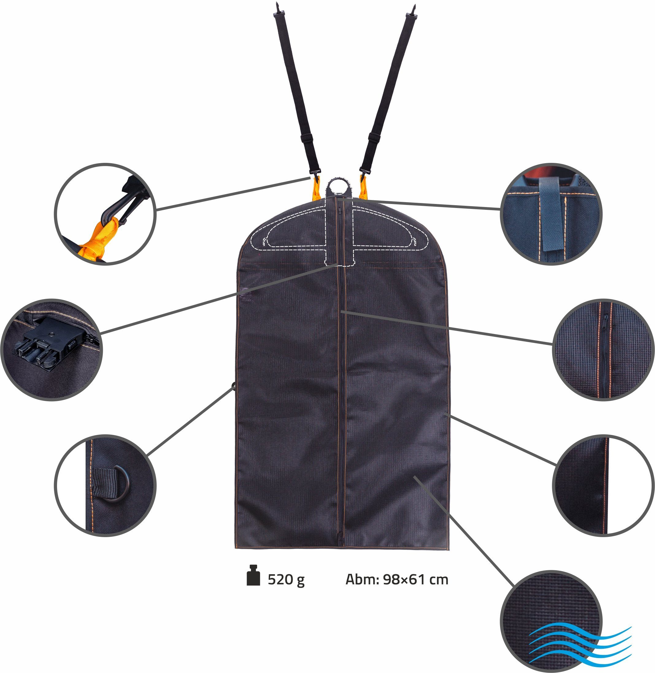 LANCO Automotive Kleidersack perfekt passend Kleiderbügel (LI-5965) für LANCO