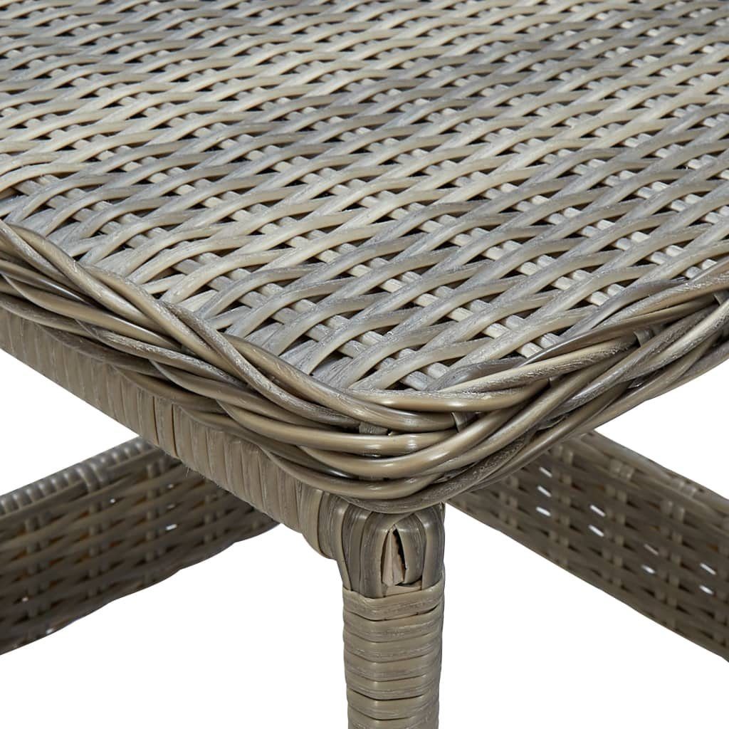 Rattan Poly cm Braun furnicato 45x45x46,5 Gartentisch