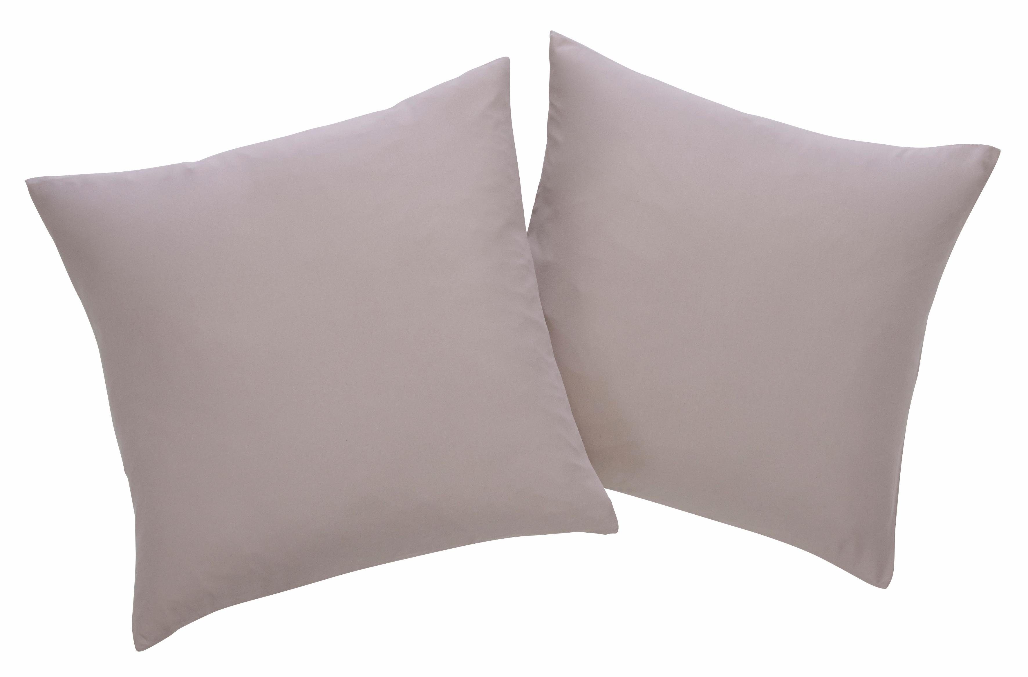 my home Декоративные подушки Parry Microfaser, 2-er Set, unifarben, Подушкиhüllen ohne Füllung, mit Reißverschluss