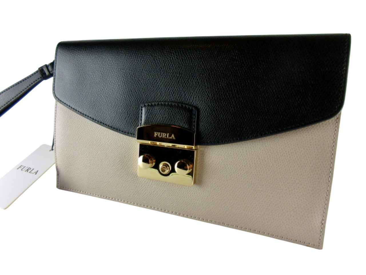 Furla Clutch Furla Metropolis Envelope Clutch Vanilla 965539