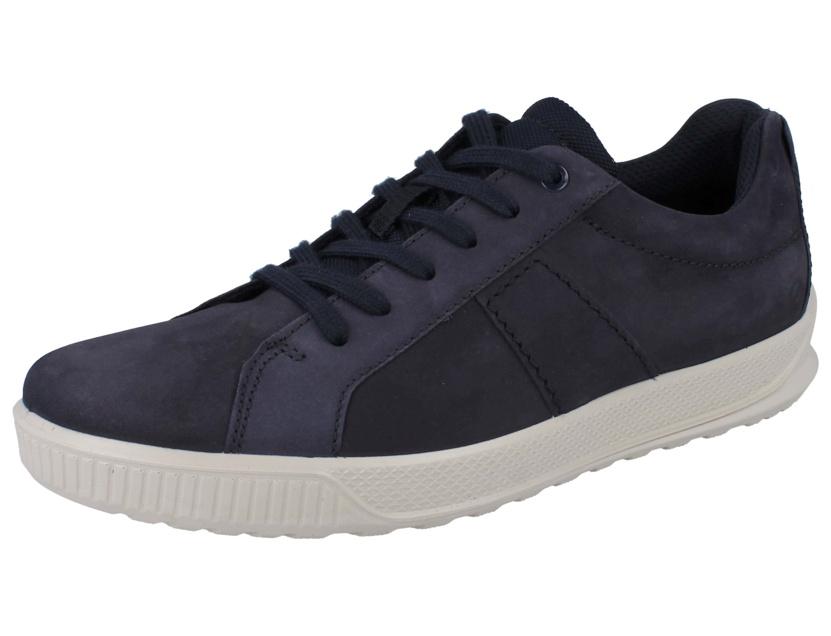 Ecco ECCO Byway Herren Sneaker dunkelblau Nubukleder - Größe: 43 Schnürschuh Wechselfußbett. € 119,90