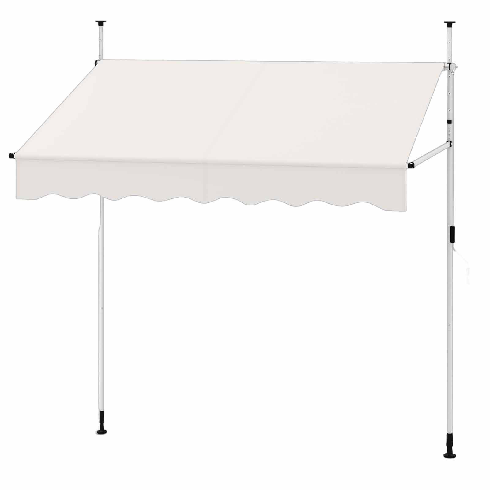 COSTWAY Klemmmarkise 200x210cm höhenverstellbar, für Balkon günstig online kaufen