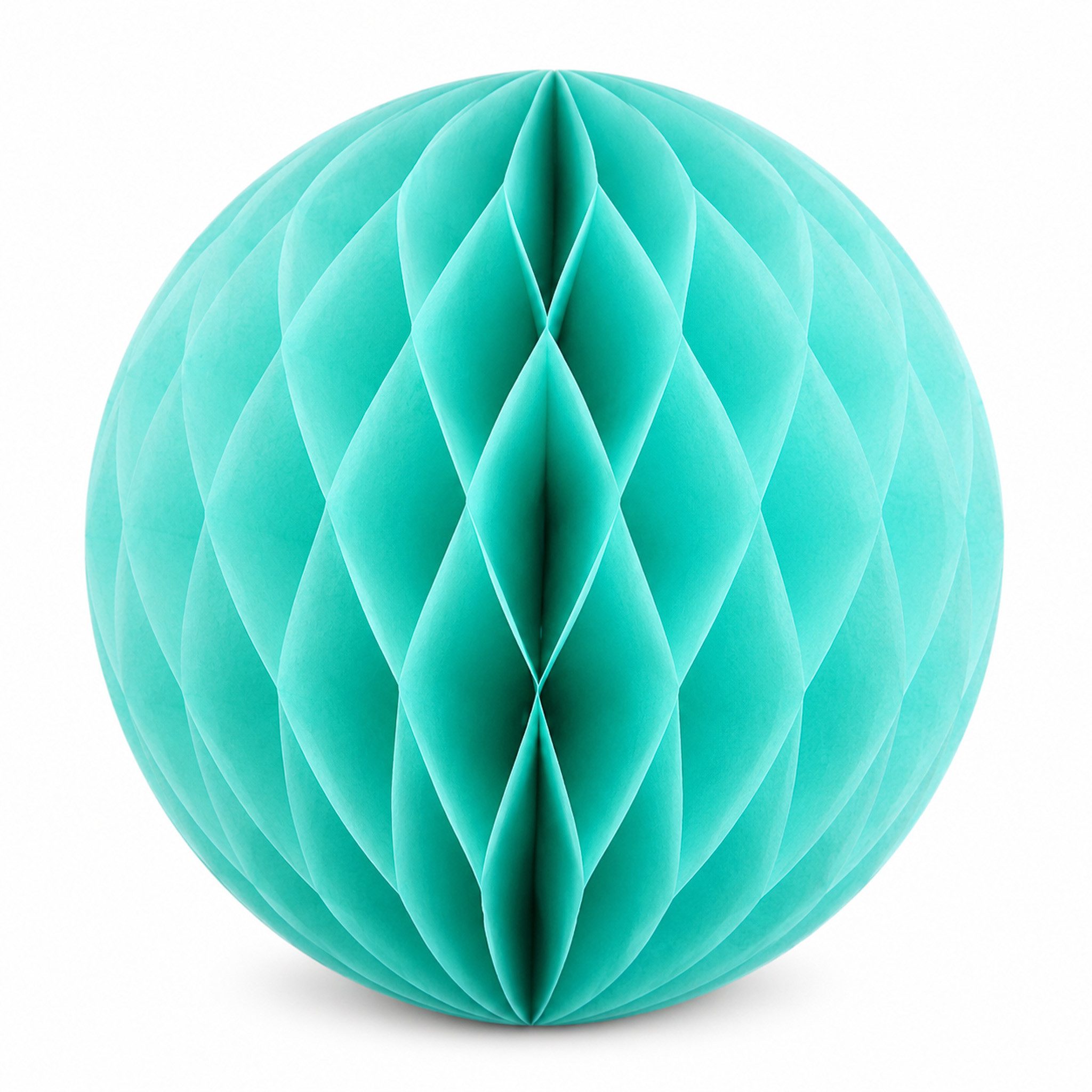 Creativery Wabenball, Wabenball 20cm Papier 1 Stück Helltürkis / Aquamarin