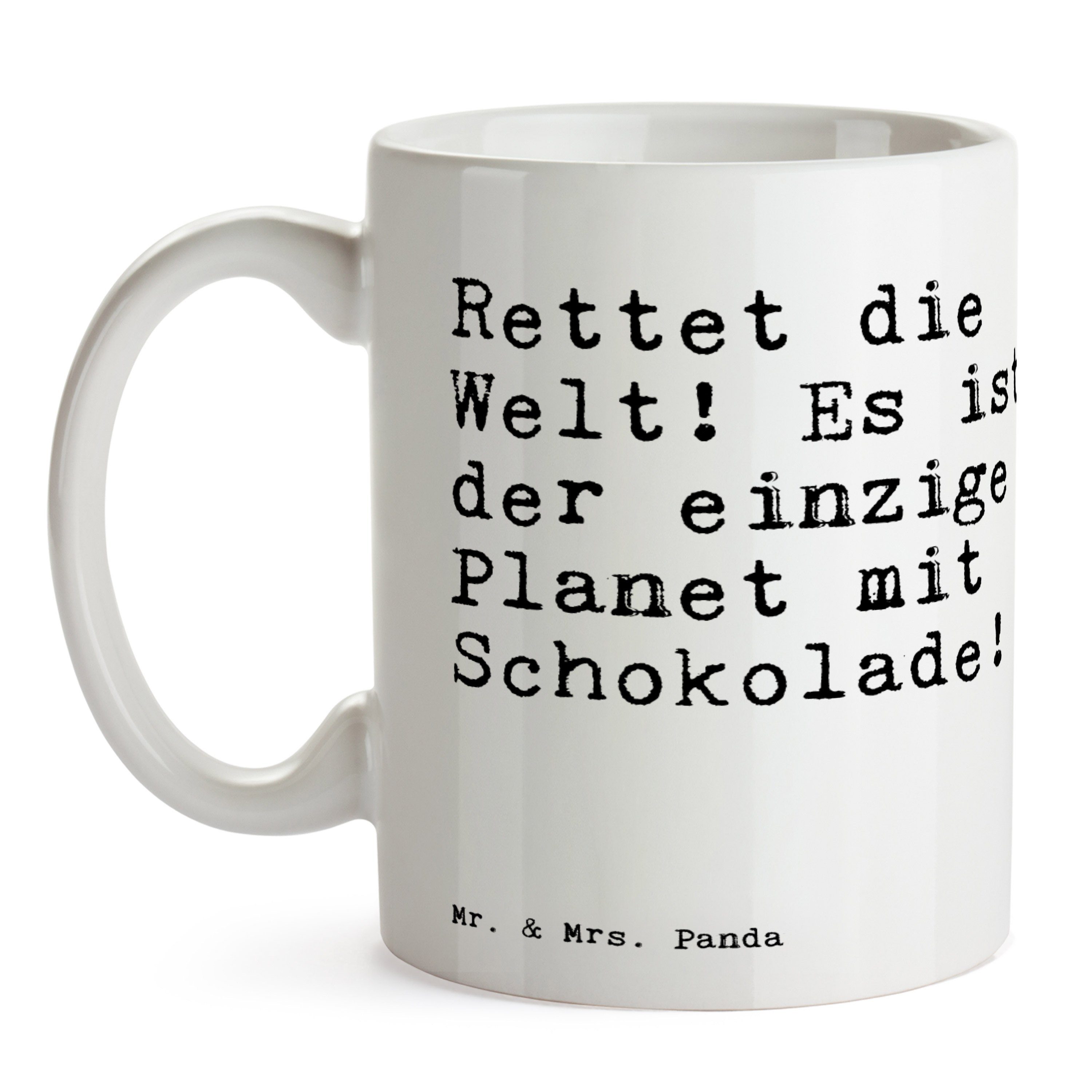 Mr. & Mrs. Keramik Welt! Es... Zitate, die Tasse Spruch, Schokolade, - Panda Weiß Rettet Geschenk, 