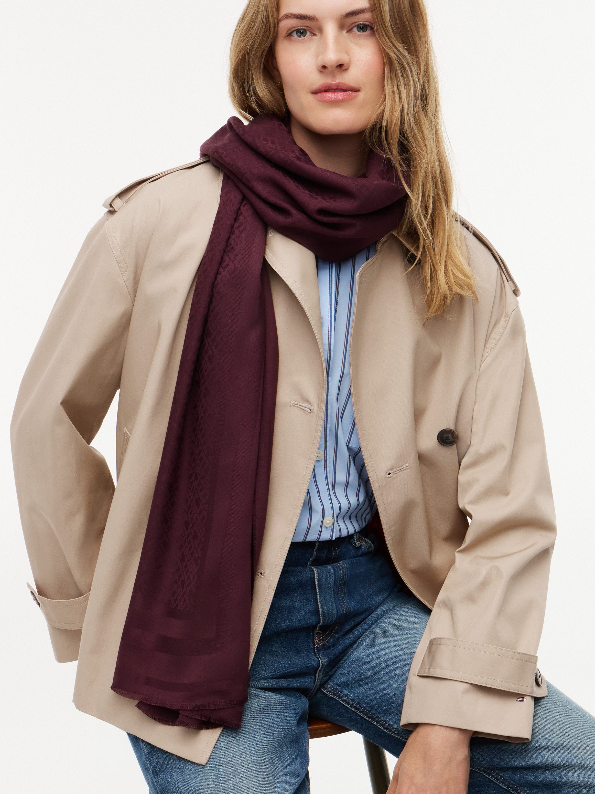 Tommy Hilfiger Modeschal TH MONOGRAM