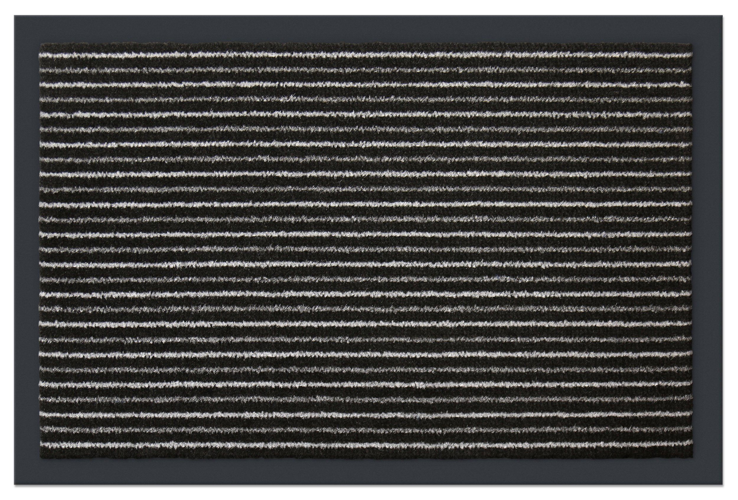 Fußmatte Rio, Carpet Diem, 7 Höhe: mm, Schwarz-gestreift überdachten Schmutzfangmatte, und Außenbereich für Innen- rechteckig,  geeignet