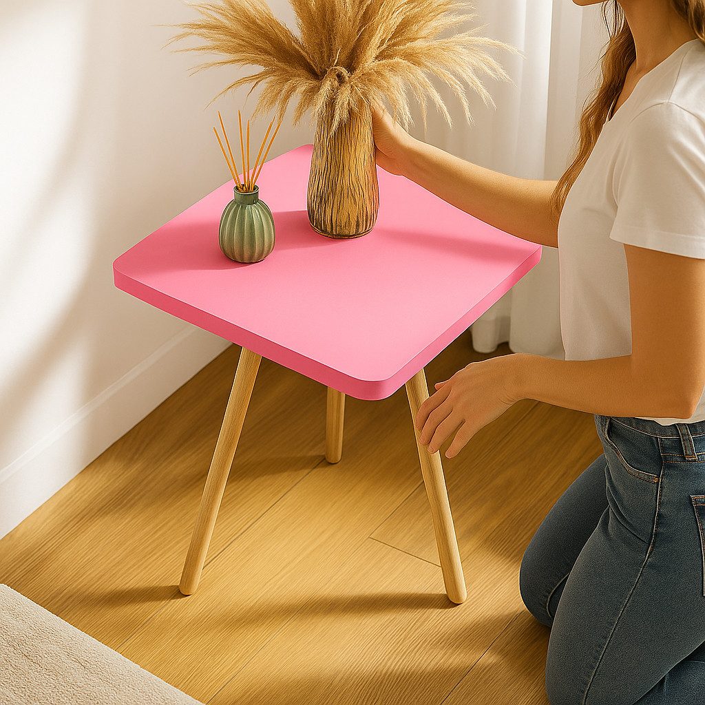 Jungengel Beistelltisch Beistelltisch 34x34x45 cm in 9 Farben – Dreibein mo günstig online kaufen