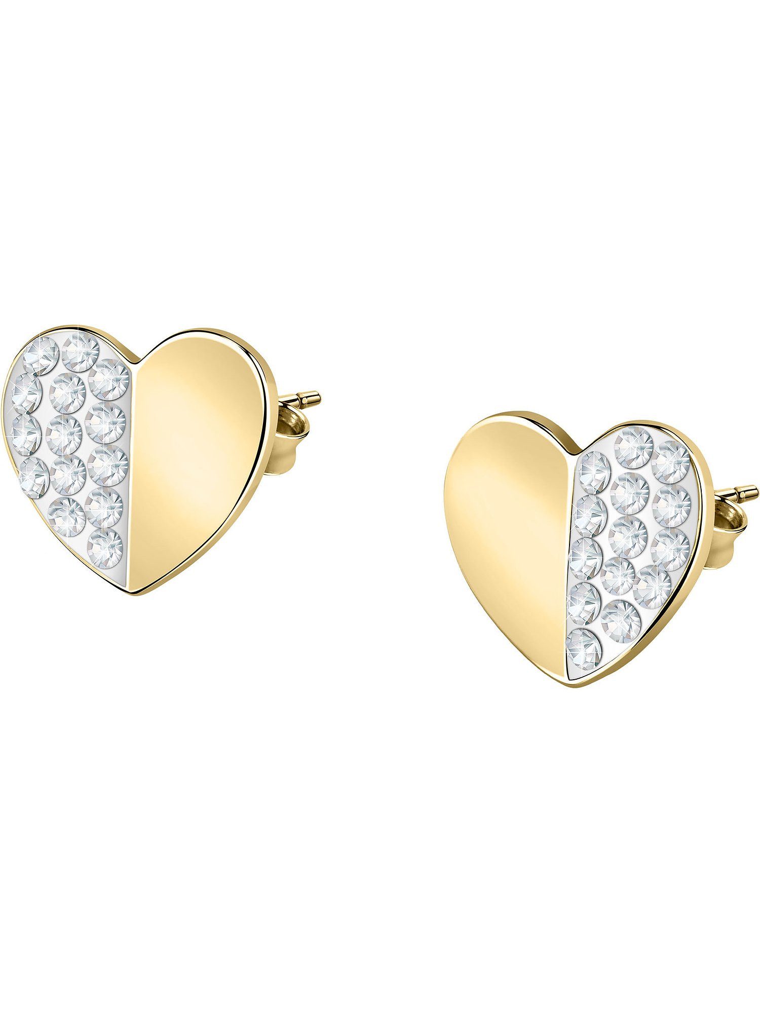 FAVS Paar Ohrstecker FAVS Damen-Ohrstecker 375er Gelbgold 28 Kristall