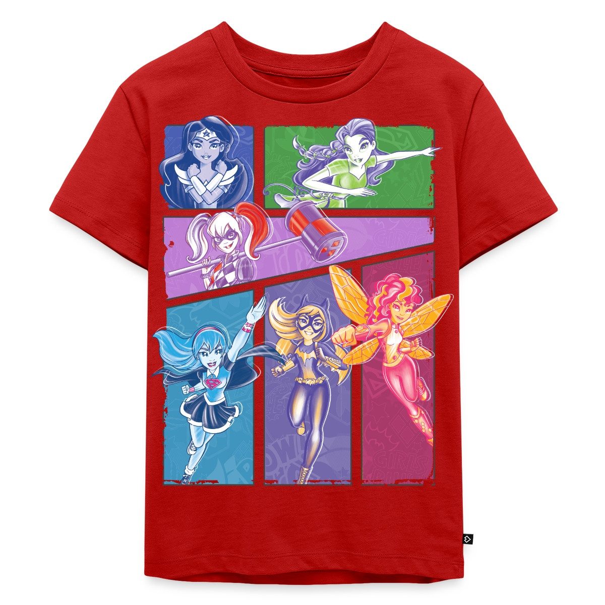 T-Shirt Super Hero Girls Superheldinnen Collage Kinder Premium T-Shirt