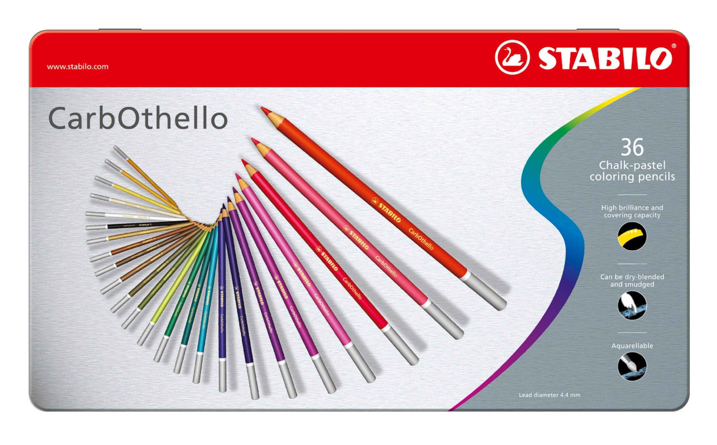 STABILO Kreidemarker STABILO CarbOthello Pastellkreidestift - 36er Metalletui