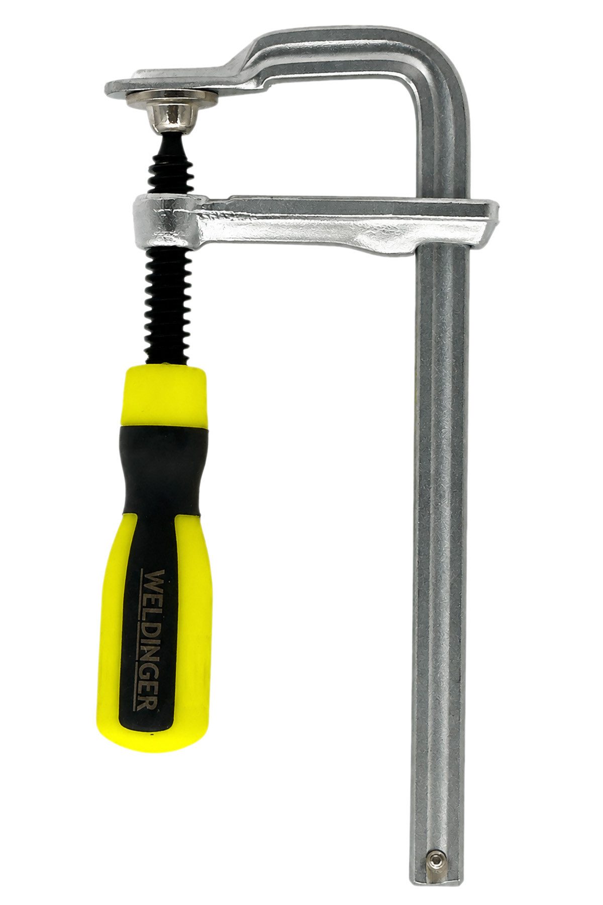 WELDINGER Schraubzwinge Schlosser-Schraubzwinge 60x150 mm Ganzstahl 2K-Griff geschmiedet, (1 St), 60x150 mm, Ganzstahlqualität, 2K Griff