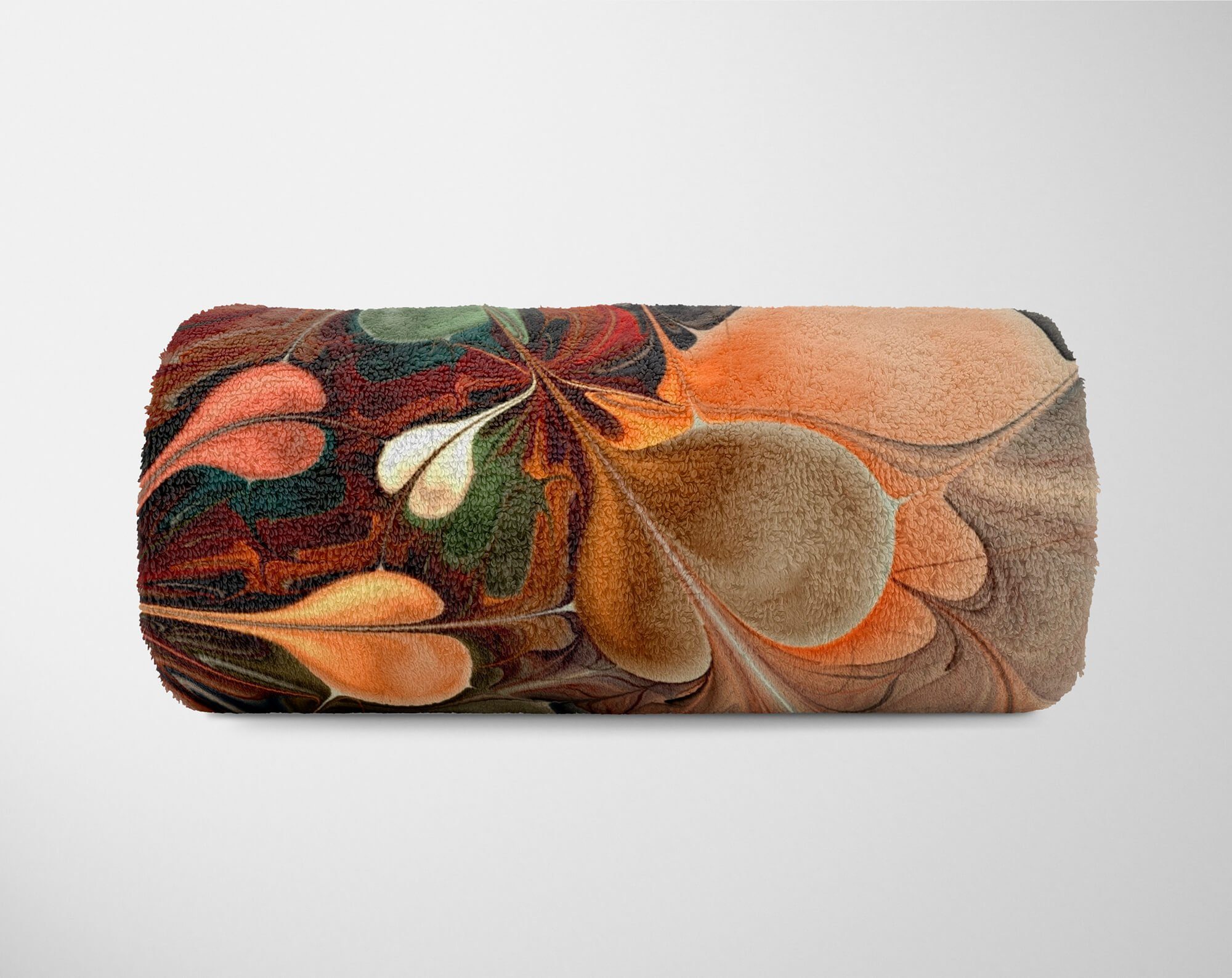 Muster Art abstraktes Handtuch Sinus Handtuch Kuscheldecke (1-St), Kunstvoll, Handtücher Fotomotiv Strandhandtuch Saunatuch Baumwolle-Polyester-Mix mit