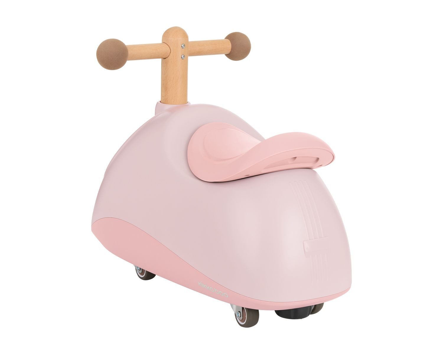 Kikkaboo Rutscher Sizzy, Buchenholzgriff, 4 Räder, Kunststoff, bequemer Sitz, bis 25 kg