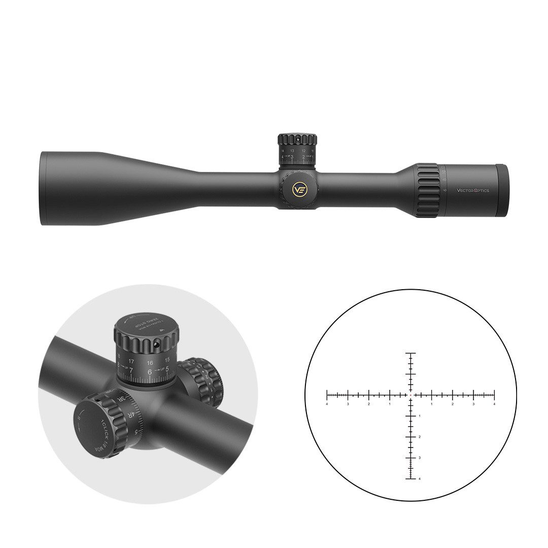 Vector Optics Vector Optics SCOL-TM52 Continental 6-48x56ED SFP MIL Zielfernrohr (Ideal für Jagd, Sport und Airsoft)