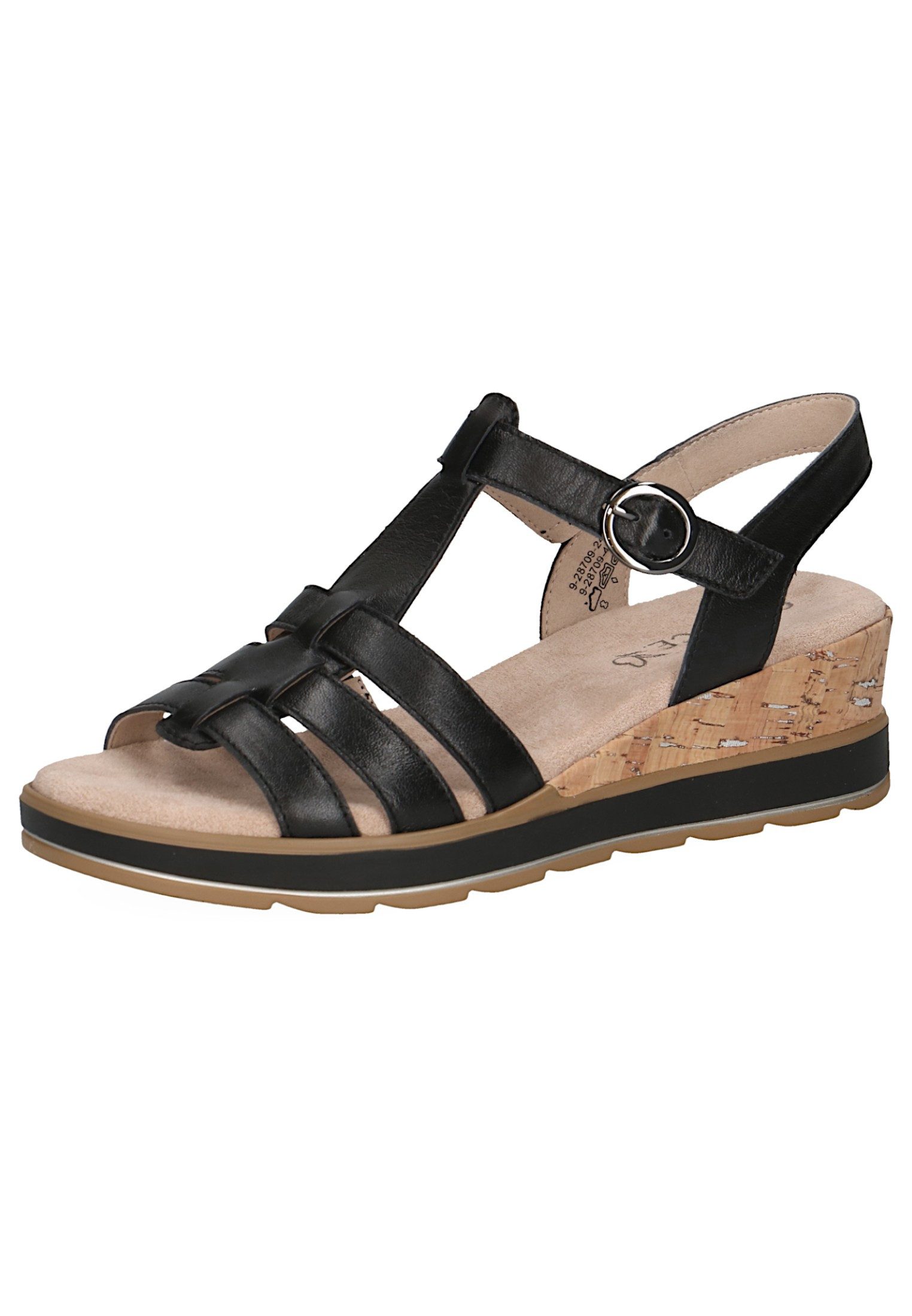 Caprice 9-28709-44 022 Black Nappa Sandale günstig online kaufen
