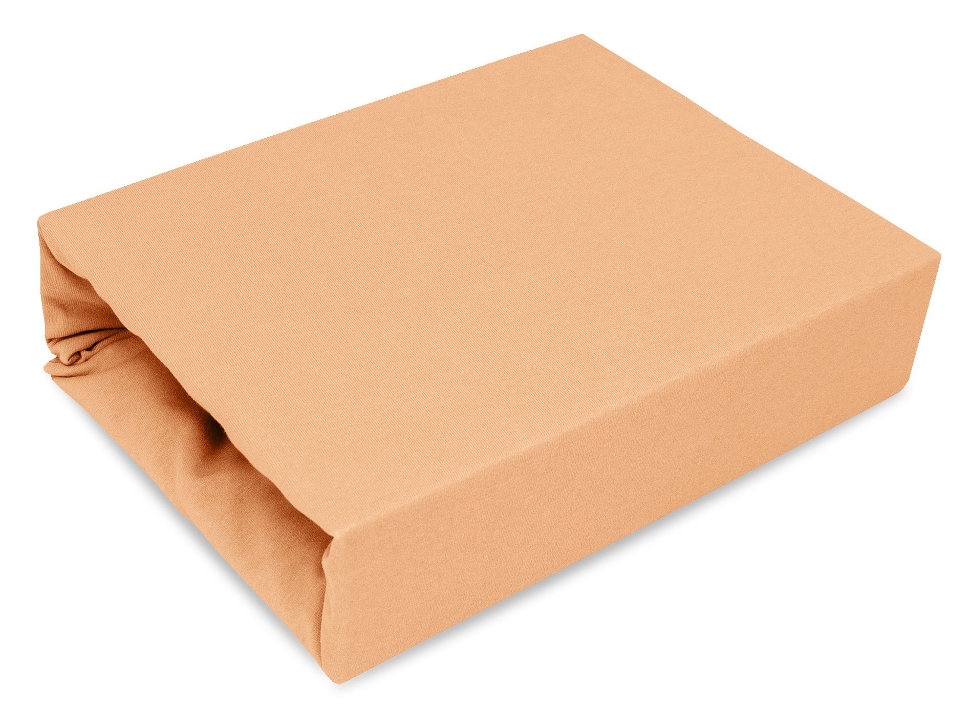 Best for You Spannbettlaken Jersey-Spannbettlaken – kuscheliger Schlafkomfort & perfekte Passform, Jersey, Gummizug: Rundum, (1 Stück), 100 % Baumwolle, Jersey-Stoff, mit Elasthan, atmungsaktiv