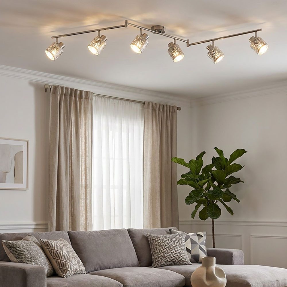 GLOBO LIGHTING LED Deckenspot, Leuchtmittel inklusive, Warmweiß, Farbwechsel, Samt Decken Strahler dimmbar Spot Lampe verstellbar