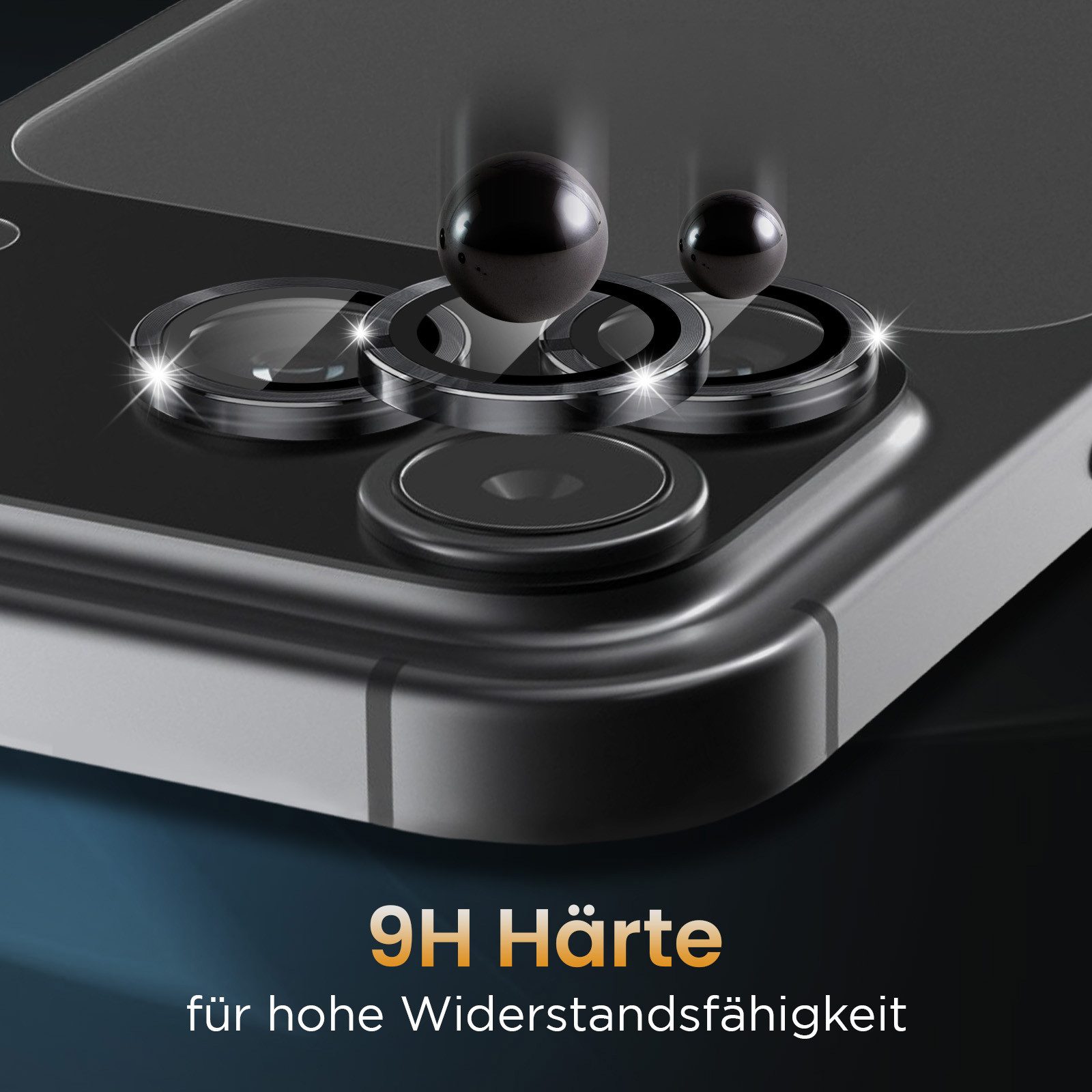 Tec-Expert Kameraschutzglas 9H Kameraglas Set in Transparent für Apple iPhone 18 Pro Max für Apple iPhone 18 Pro Max, Linsenschutzglas Set, 1 Stück, Kameraschut – Bild 4 von 5