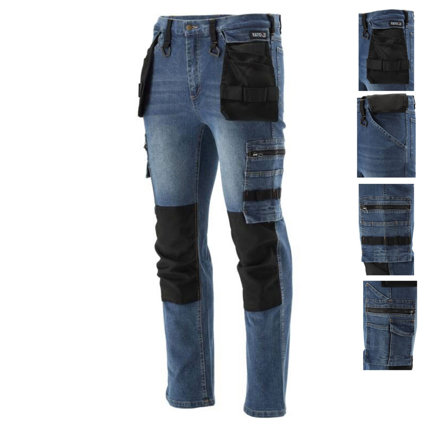 TRIZERATOP Arbeitshose Arbeitshose, Strech Jeans, marine/schwarz Gr. XXL