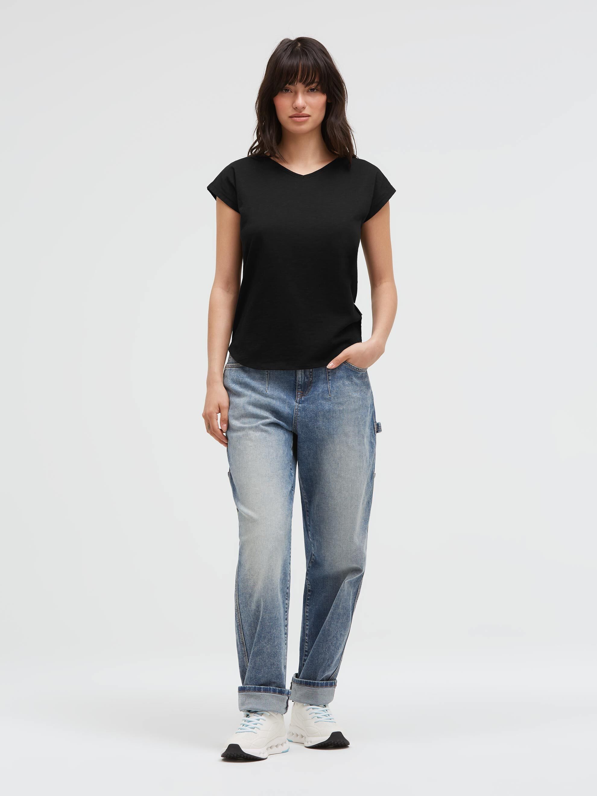 SOCCX V-Shirt mit überschnittener Schulter – Bild 3 von 5