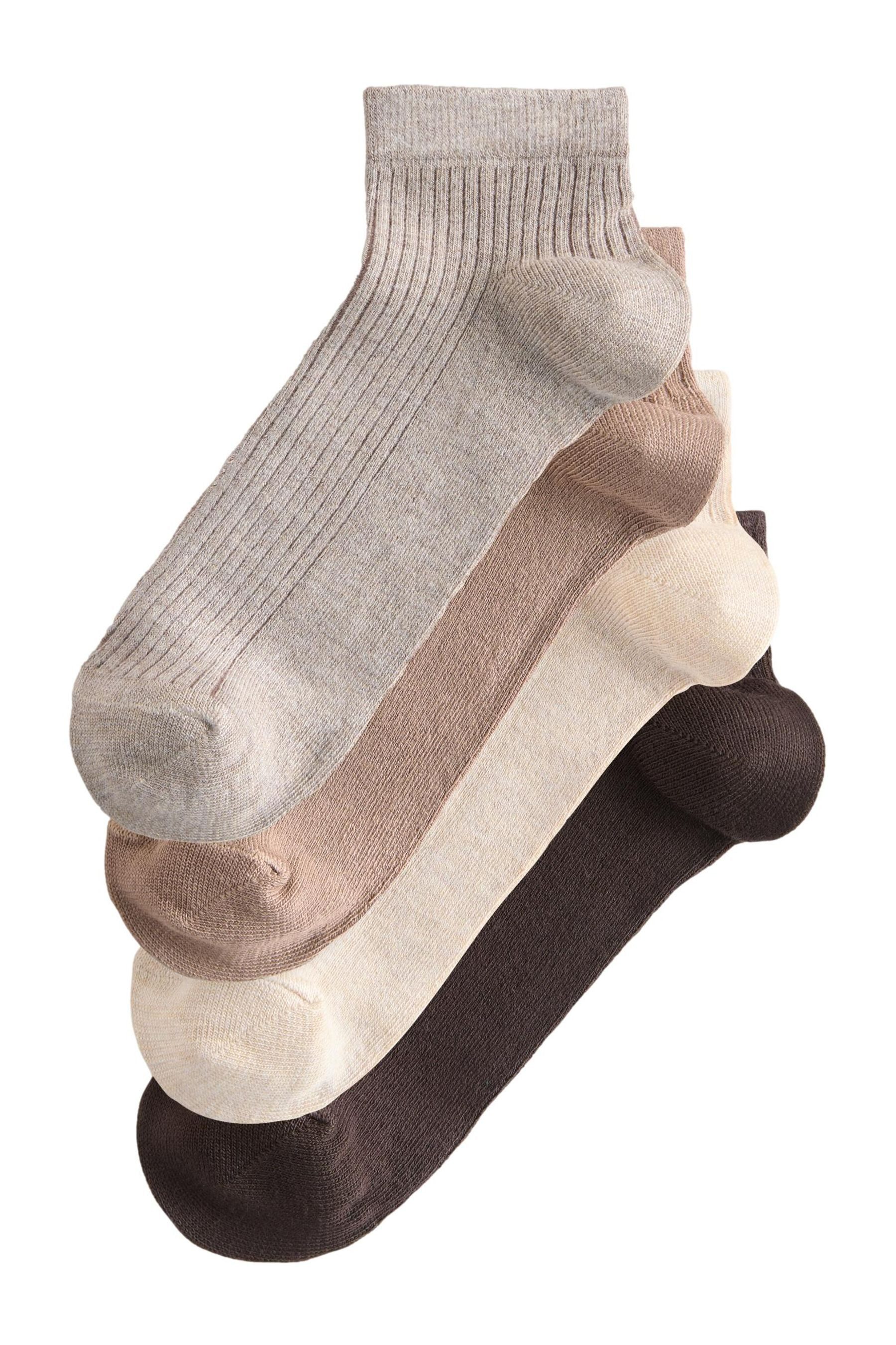 Basicsocken Superweiche, gerippte Sneakersocken, 4er-Pack