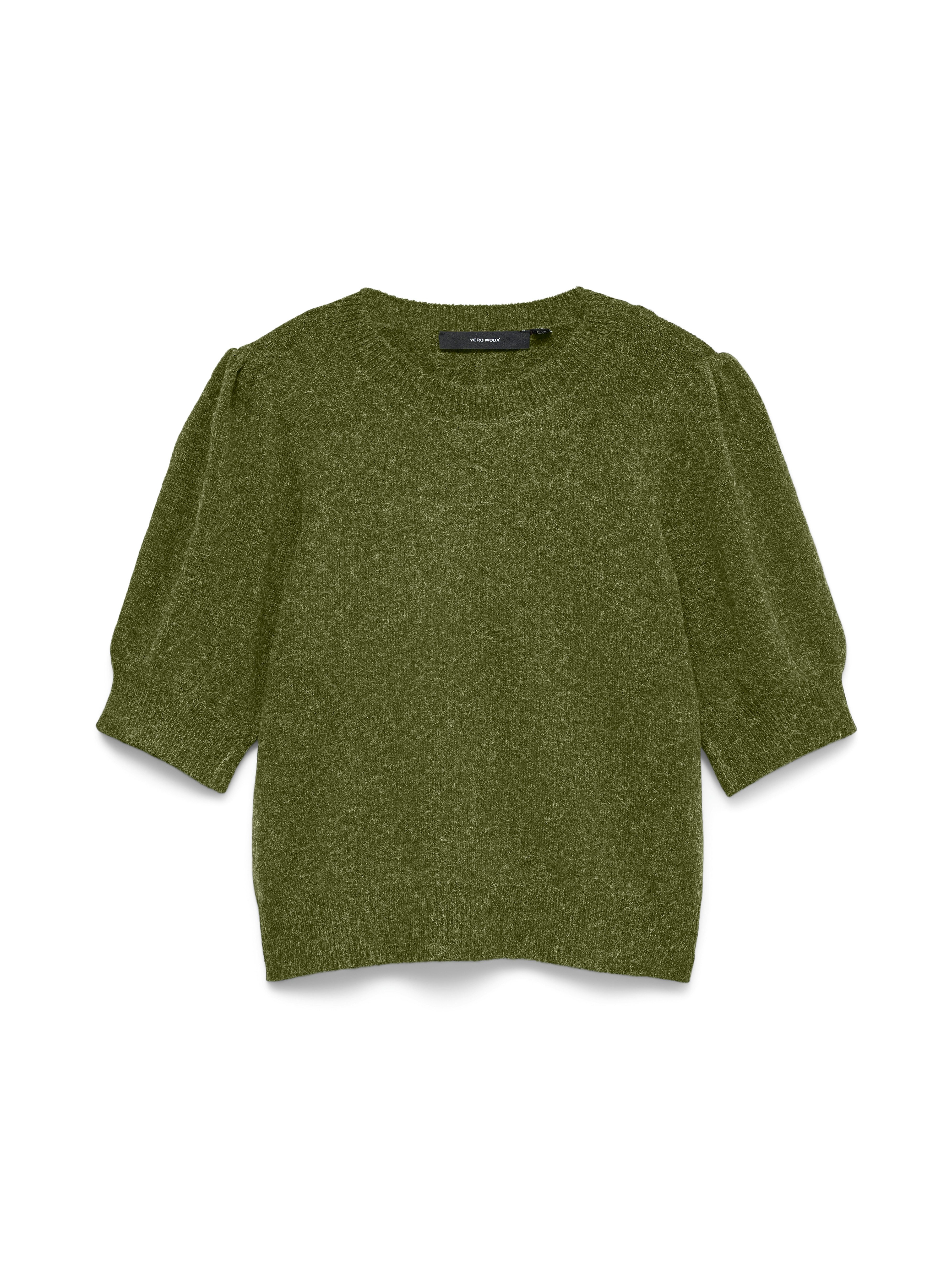 Vero Moda Rundhalspullover VMDOFFY 2/4 O-NECK PULLOVER GA NOOS Materialmix, regular fit