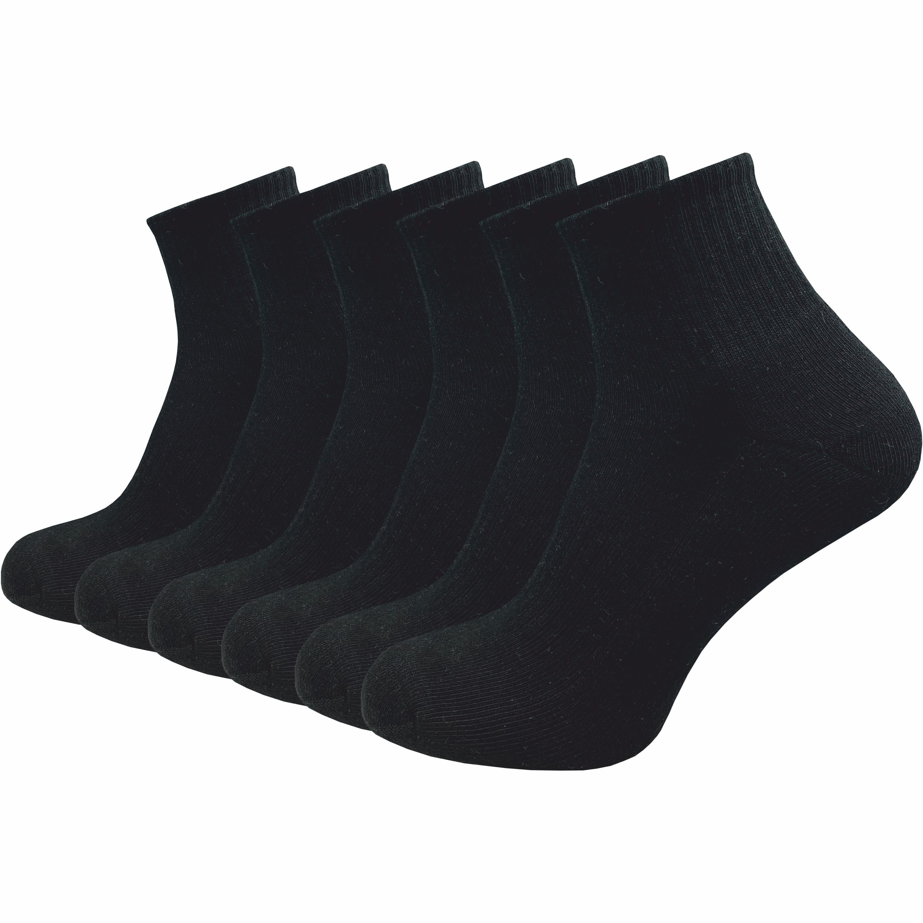 GAWILO Kurzsocken für Damen - Premium Socken für Sport & Freizeit - ohne drückende Naht (6 Paar) in weiß, schwarz & grau; leichte Plüschsohle für höchsten Tragekomfort