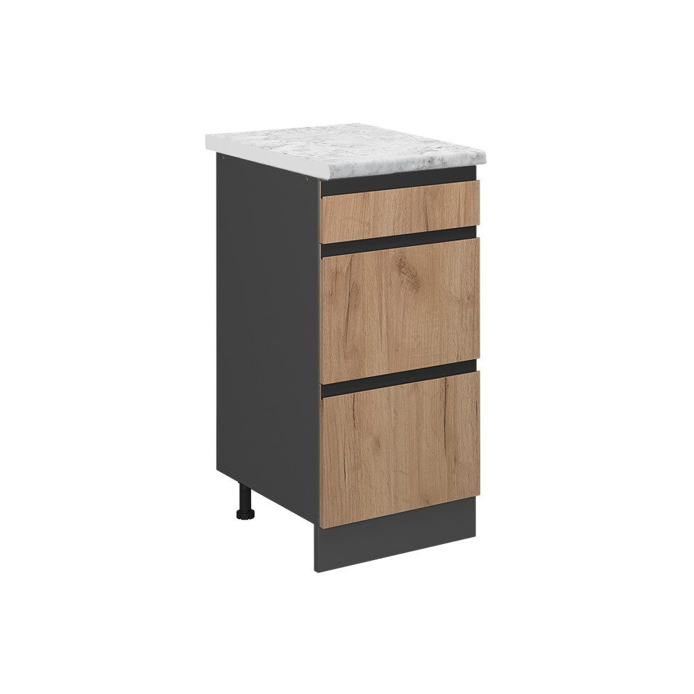 Vicco Unterschrank R-Line, Anthrazit Landhaus/Weiß, 80 günstig online kaufen