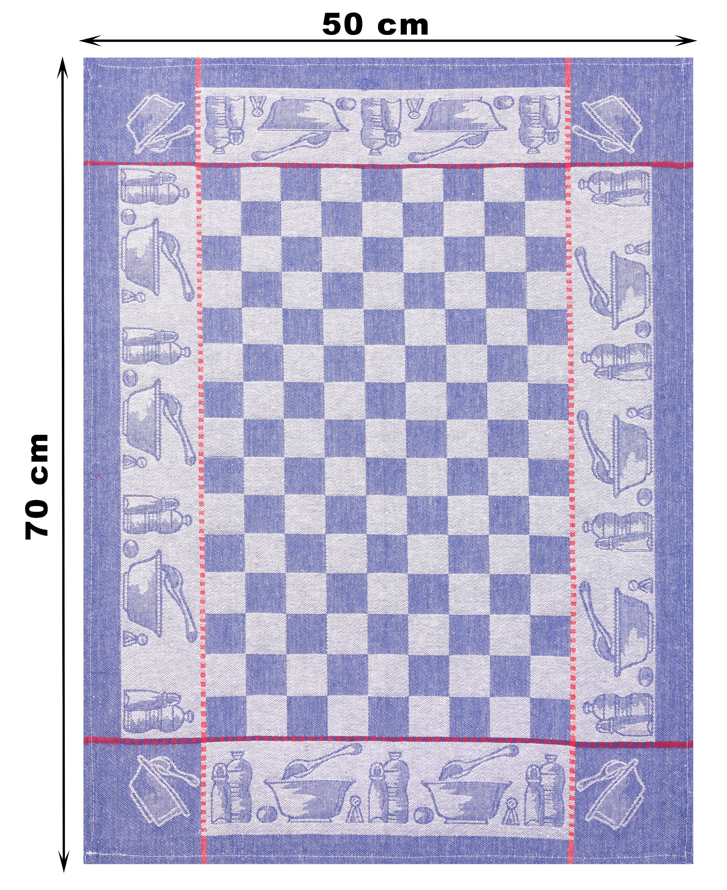 Betz Geschirrtuch 3 Stück Geschirrtücher Halbleinen Küchenhandtuch Größe 50x70 cm, (Set, 3-tlg., 3 Geschirrtücher), Halbleinen Jacquard