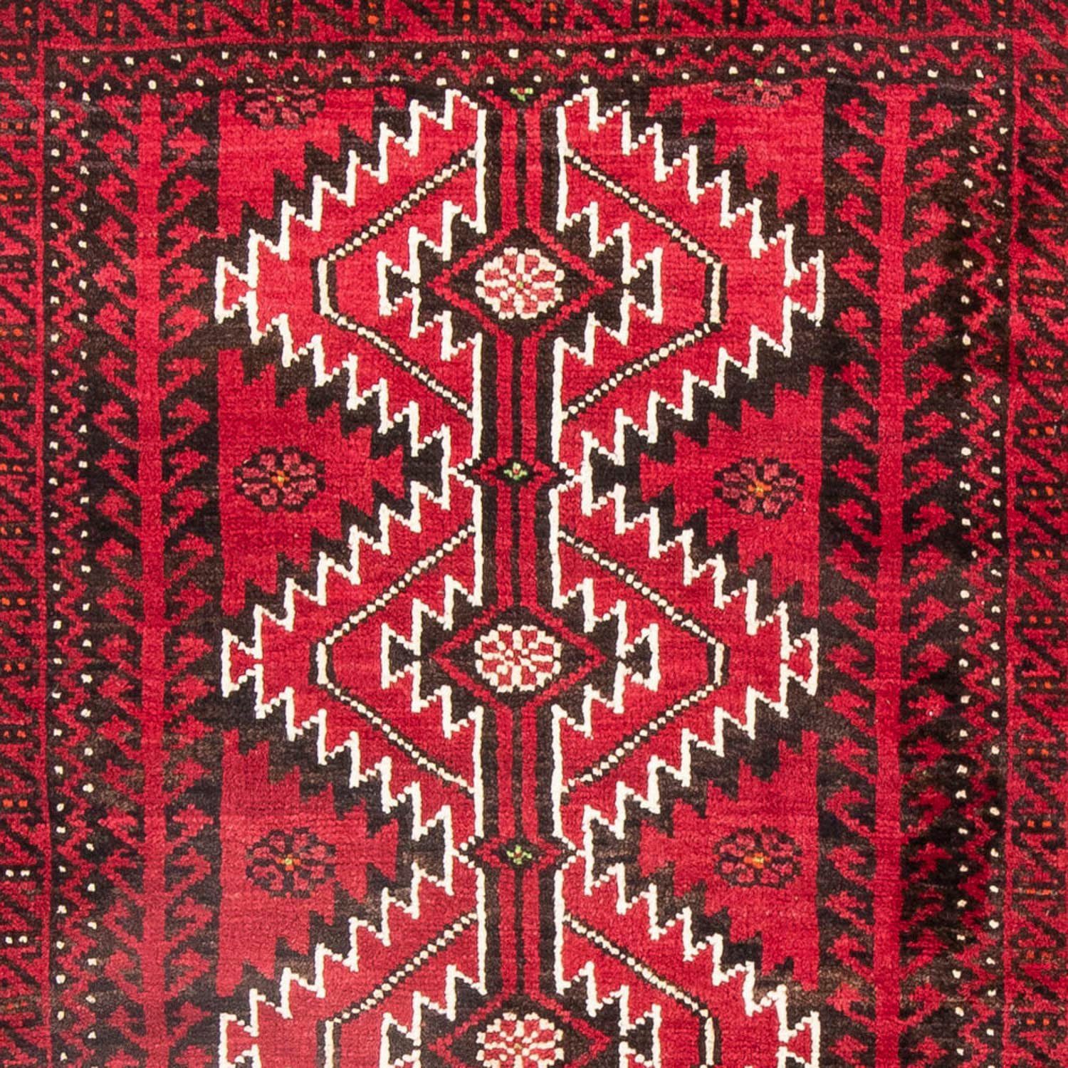 Wollteppich Belutsch Medaillon Rosso 121 187 mm, rechteckig, cm, x 8 morgenland, Handgeknüpft Höhe