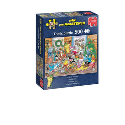 Jumbo Spiele Puzzle Jan van Haasteren Ein wolliges Weihnachten, 500 Puzzleteile, Made in Europe