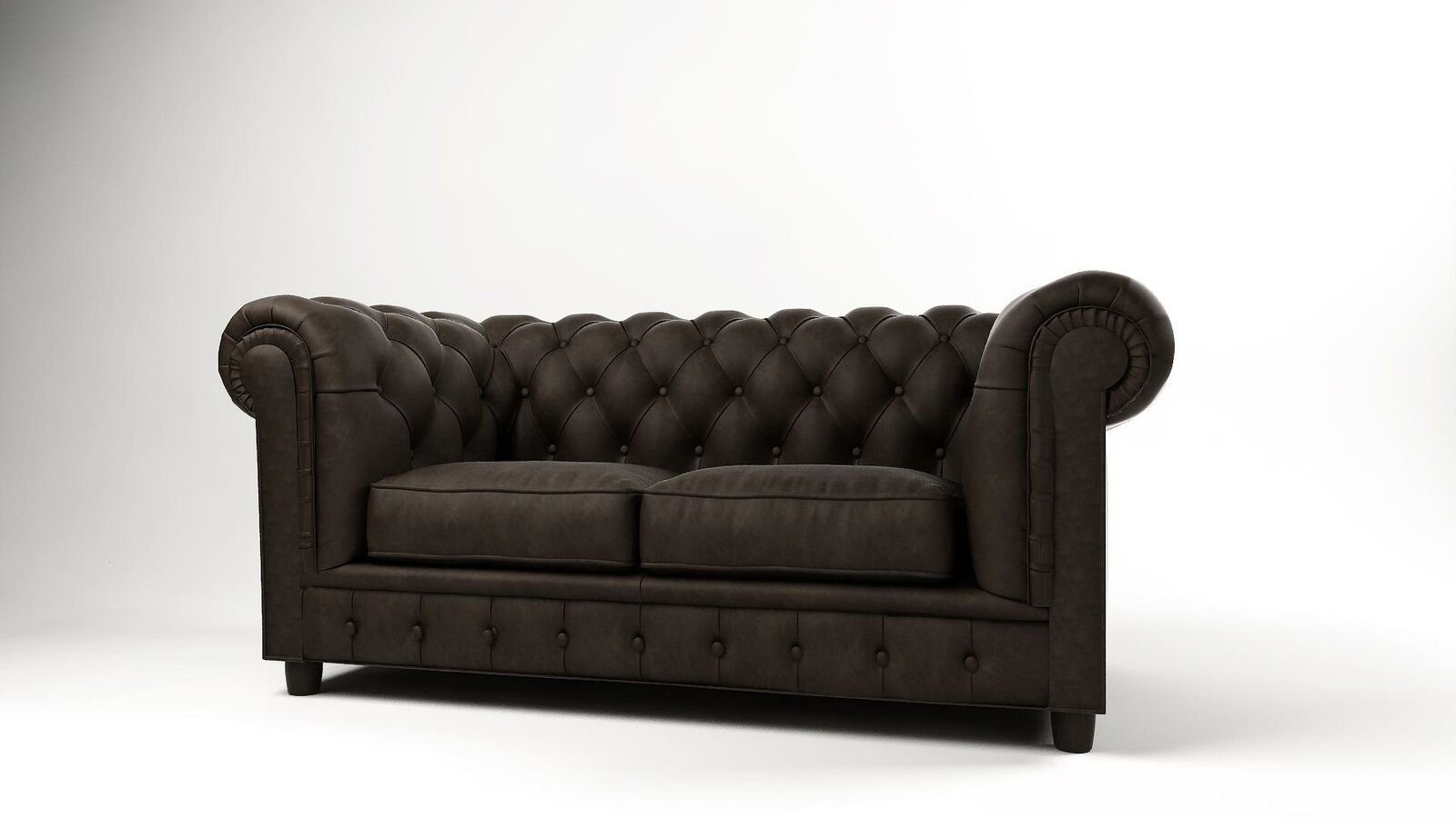 JVmoebel Sofa Luxus Chesterfield 2-Sitzer Couch Polster Sofa Modern Design Neu, Made in Europe