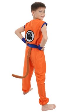 GalaxyCat Kostüm Son Goku Kinder Kostüm, Trainingsanzug bei Muten Roshi, Größen: 110, Kinder Kostüm von Son Goku